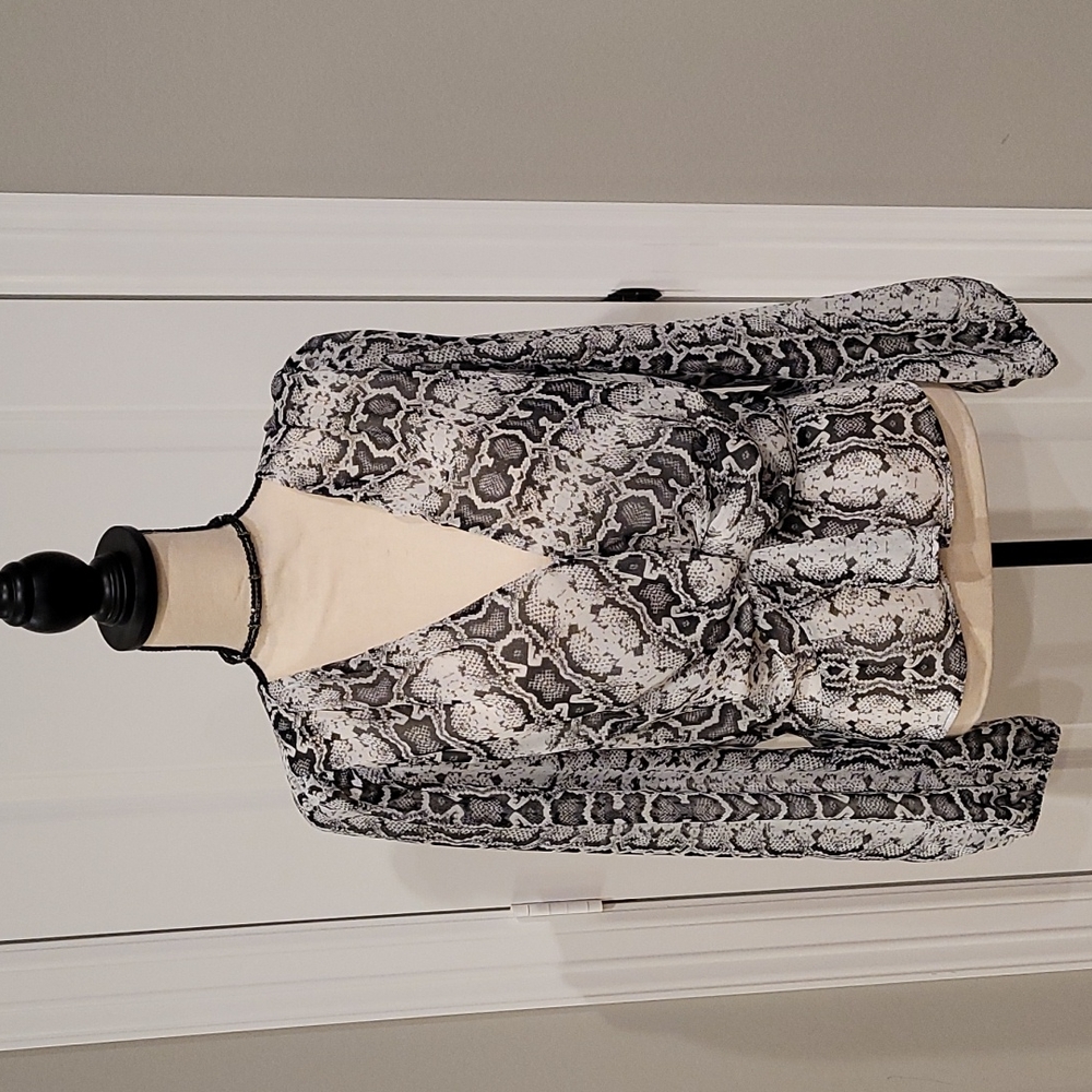 Express Snake Print Blouse